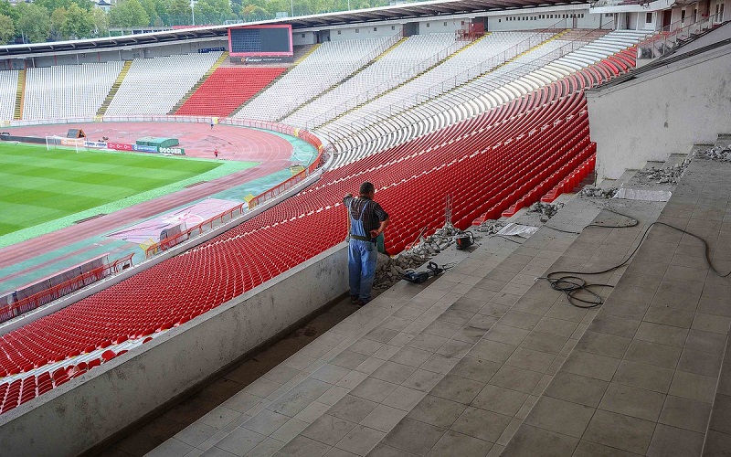 ЗВЕЗДА СРЕЂУЈЕ СТАДИОН: Реновирање ВИП ложе